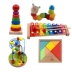 1-2-3 tuổi, trẻ em nửa trẻ sơ sinh, giáo dục sớm, dụng cụ gõ gỗ, bé trai và bé gái, đồ chơi âm nhạc giải đố cho bé