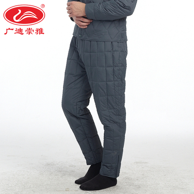 048 Guangdi Chongya nam xuống quần quần nam ấm quần nhà dịch vụ quần đồ lót nhiệt quần ấm mùa đông Xuống áo khoác
