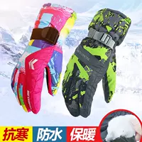 Водонепроницаемые лыжные удерживающие тепло мужские перчатки подходит для мужчин и женщин, лыжное ветрозащитное снаряжение