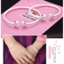 S925 sterling bạc vòng đeo tay phim hoạt hình hello kitty Hello Kitty vòng đeo tay robot mèo nam và nữ người lớn vòng tay vàng Vòng đeo tay Cuff