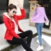 2018 mùa đông mới áo phụ nữ ngắn Hàn Quốc phiên bản của mỏng xuống bông độn chống mùa bông áo khoác sinh viên áo khoác dày áo phao nữ hàng hiệu Bông