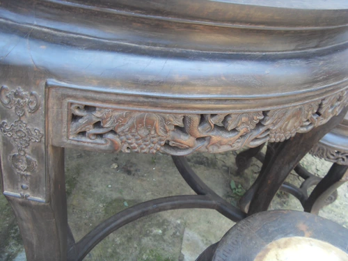 Мраморная мебель из розового дерева