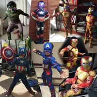 Captain America Avengers 4 Trẻ Em cosplay bé kéo thể hiện Người Nhện Người Sắt trang phục Deadpool