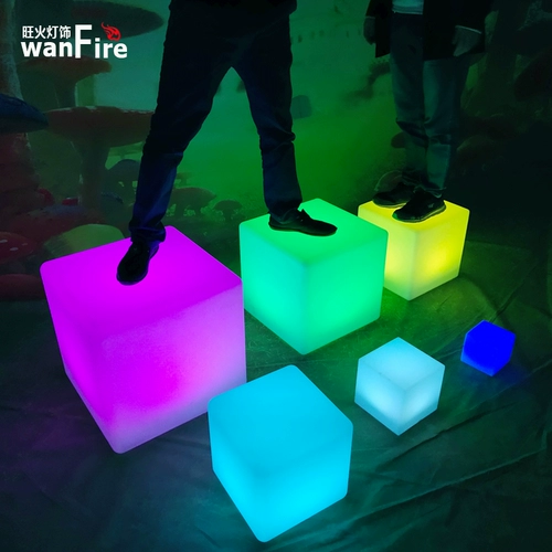 Светодиодная разноцветная мебель, дорожный торшер, дистанционное управление