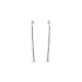 Серебряный браслет, украшение-шарик, маленькие серьги, простой и элегантный дизайн, серебро 925 пробы