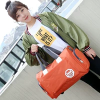 Túi du lịch Hàn Quốc công suất lớn túi du lịch xách tay nữ túi hành lý có thể được tải với túi du lịch túi chống thấm nước quần áo nam túi du lịch adidas