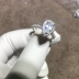 Yao Shi Series 2 Carat Pear Hình nhẫn kim cương sang trọng Deluxe Drop Diamond Ring Đính hôn Nhẫn đính hôn - Nhẫn nhẫn đồng xu Nhẫn