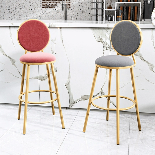 Бар Стул Бар Высокий стул Стул Домохозяйство Light Luxury Modern Минималистская настольная стойка на стойке фронта кассир кресло -стул Высокий стул высокий