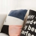 Bắc âu gối đệm hiện đại nhỏ gọn hình học tương phản màu ôm gối cạnh giường ngủ phòng khách sofa gối tựa lưng phòng mô hình