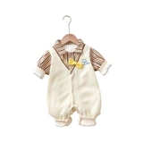 Осенний детский хлопковый лонгслив подходит для мужчин и женщин для девочек для выхода на улицу для новорожденных, куртка, боди