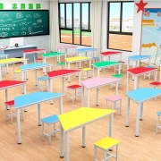 Ghế tiểu học và trung học nghệ thuật nội thất trường học tư vấn đào tạo lớp nghệ thuật bàn mẫu giáo bảng màu - Nội thất giảng dạy tại trường