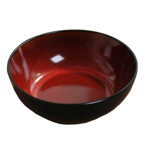 Глазутная глазурь красочная керамическая миска миска кара толстая домашняя рисовая чаша Западная салат калибр калибр 18 см высотой 6 см.