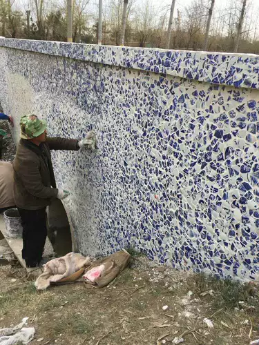 Синие и белые фарфоровые кусочки керамические фрагменты джингджэнь -петь антикварной производитель прямой продажа настенной скульптурной пруд пруд