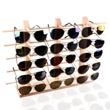 Солнцезащитные очки, высококлассный стенд, деревянный реквизит из натурального дерева, система хранения
