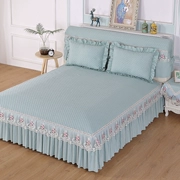 Màu sắc rắn châu Âu chăn ga gối đệm giường bao gồm bìa đơn mảnh bụi bảo vệ tấm trải giường 笠 1,5 m 1,8 m