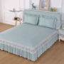 Màu sắc rắn châu Âu chăn ga gối đệm giường bao gồm bìa đơn mảnh bụi bảo vệ tấm trải giường 笠 1,5 m 1,8 m ga giường có viền