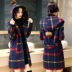 Áo khoác len nữ dài phần Slim 20 mới Nizi Hàn Quốc mùa đông mặc cộng với áo Nizi dày Hàn Quốc áo gió nữ Trung bình và dài Coat