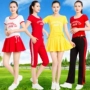 2019 quần áo thể thao hai dây phù hợp với cotton mới hè ngắn tay áo thun dây phù hợp với thể dục nhịp điệu quần quần nữ - Thể thao sau quần chạy bộ nam nike