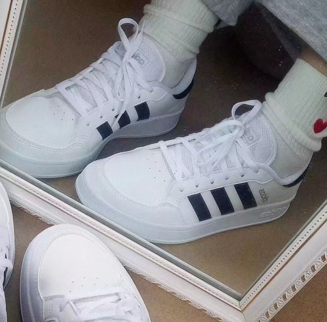 Adidas Breaknet черная трёхполосная женская спортивная повседневная досочная обувь FX8724