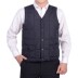 Vest trung niên nam mùa thu đông mặc dày cộng với cotton chần cũ áo vest ấm áp vest vest cha áo khoác không tay Áo vest cotton