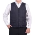 Vest trung niên nam mùa thu đông mặc dày cộng với cotton chần cũ áo vest ấm áp vest vest cha áo khoác mùa đông nam hàn quốc Áo vest cotton