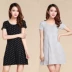 Bông vành đai ngực pad ngắn tay nightdress áo ngực đồ ngủ không có thép vòng cup một nhà giải trí ăn mặc có thể được đeo đầm đẹp dự tiệc Đêm đầm