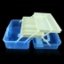 Hộp dụng cụ làm móng hộp đựng đồ ba lớp đa chức năng Bộ làm móng hộp lưu trữ di động Sơn móng tay hộp nhựa dày - Công cụ Nail