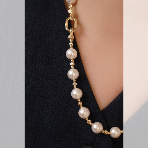 Медное брендовое ожерелье из жемчуга, сделано на заказ, 10мм
