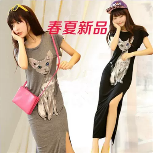 Летнее платье без рукавов, длинная базовая длинная юбка, в корейском стиле, короткий рукав, с рукавом