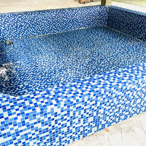 Бассейн, стеклянная мозаика, нескользящая головоломка, делается под заказ