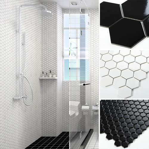 Гексагональная гексагональная керамическая мозаичная плитка в северной кухне кухня ванная комната ванная комната для ванной.