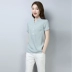 Áo thun cotton ngắn tay và cotton nữ 2019 hè mới che bụng giảm béo size lớn áo thun cotton ngoại quốc - Áo phông áo phông rộng Áo phông