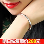 Thời trang đơn giản s999 sterling bạc vòng tay nữ quý phái mở vòng tay đẩy kéo vòng tay mẹ tặng mẹ ngày tặng mẹ