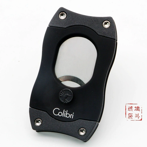 Бесплатная доставка Американская Colibri High Diameter Cigar Cut Portable нержавеющая сталь S в форме сигарных ножниц