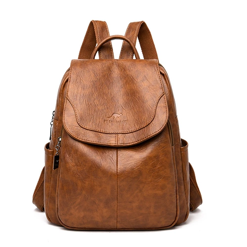 Рюкзак, модная кожаная универсальная сумка через плечо, из натуральной кожи, коллекция 2022, воловья кожа