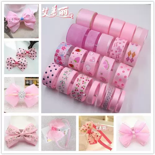 Аксессуар для волос ручной работы, заколка для волос, детский набор материалов, шпильки для волос, лента с бантиком, в корейском стиле, «сделай сам»