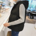 Mùa thu và mùa đông nam xuống áo vest cotton trùm đầu áo không tay cotton giản dị áo khoác sinh viên Hàn Quốc áo khoác ba lỗ nam Áo vest cotton