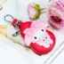 Hàn Quốc sáng tạo ôm gấu Merlot da xe chìa khóa túi nữ dễ thương móc chìa khóa nữ khóa móc khóa thắt lưng treo - Trường hợp chính