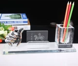 Crystal Pen Holder Business Office Desktop Business Swing Company Comtuin Anniversary Day Day Dift Diftize