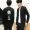 Áo khoác đẹp trai đẹp trai áo khoác màu đen Hàn Quốc phiên bản của xu hướng áo len 2018 mùa xuân phần mỏng áo khoác thanh niên Harajuku thủy triều quần áo áo trung niên