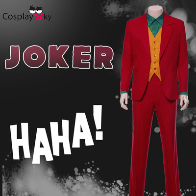 taobao agent Halloween COSPLAY Clown Red suit movie-Clown Movie-Joker Cos set