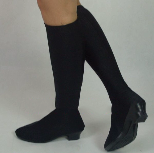 Этнические ботинки, красные высокие эластичные высокие сапоги, туфли