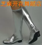 Этнические ботинки, красные эластичные высокие сапоги