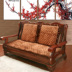 Mùa hè gỗ rắn sofa đệm với tựa lưng gỗ gụ sofa đệm ba kết hợp băng ghế dự bị pad mát đệm ghế đệm trượt Ghế đệm / đệm Sofa