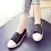 2018 mùa xuân và mùa thu phụ nữ mới của giày Hàn Quốc phiên bản của Velcro thấp để giúp nhỏ màu trắng giày phẳng sinh viên hoang dã giày thủy triều giày thường Giày cắt thấp