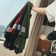 Hồng Kông gió mùa hè lỏng bảy điểm tay áo t-shirt nam ngắn tay Hàn Quốc phiên bản của xu hướng của sinh viên bf gió nửa-shirt hoang dã vài ...