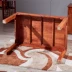 Bàn ăn gỗ gụ hình chữ nhật hình cây nhím bằng gỗ hồng mộc Bàn ăn gỗ rắn và bàn ghế gỗ hồng mộc nội thất nhà hàng chống cổ Trung Quốc - Bộ đồ nội thất