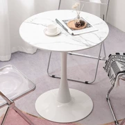 Sáng tạo Internet người nổi tiếng Bắc Âu bàn tròn nhỏ phòng khách căn hộ nhỏ giản dị ban công bàn ăn đơn giản hiện đại bàn cà phê gỗ nguyên khối
