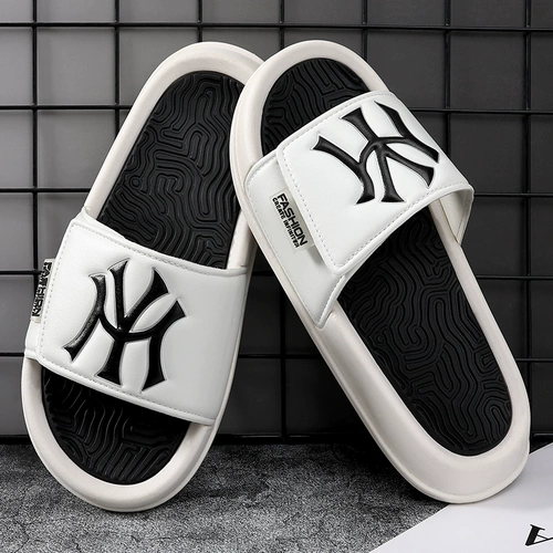 Износостойкие пляжные летние босоножки, мужские нескользящие тапочки, для влюбленных, мягкая подошва, популярно в интернете