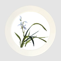 Светло -голубая орхидея (материальный пакет+вышивка+фоторамка)